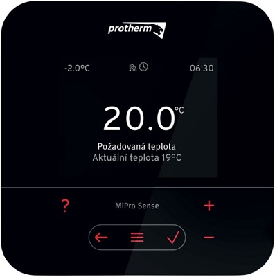 Prostorové termostaty